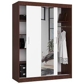 KLIZNI ORMAR 150cm CLP WENGE / BIJELA