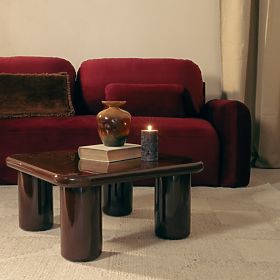 Klub stolić Cherry 70 cm, čokoladni, sjajni