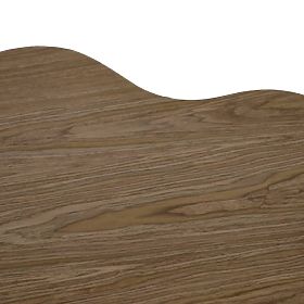 Klub stolić Cosmo 90 cm, orah, zaobljen oblik