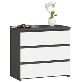 KOMODA CL3 3SZ CLP PK GRAFIT SIVA / BIJELA