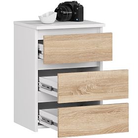 KOMODA CL3/40 PK BIJELA / HRAST SONOMA
