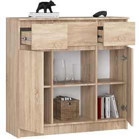 KOMODA K100 2D 3SZ 1P PK HRAST SONOMA