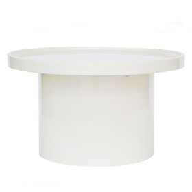 Konferencijski stolić Chia, 70 cm, bijeli, sjajni