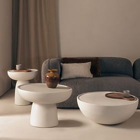 Konferencijski stolić Lagoon 60 cm, bež, mat