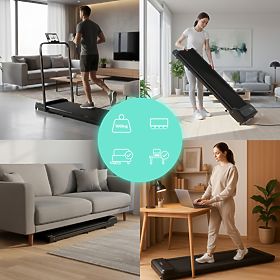 Kućna traka za trčanje s električnim držačem walking pad za trening ispod stola 10 km/h ModernHome