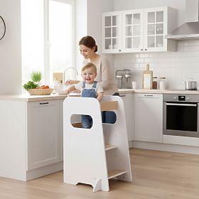 Kuhinjski pomoćnik kitchen helper Montessori podesiva platforma za dijete ECOTOYS