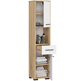 KUPAONSKI ORMAR FIN STUP 30 2D 1SZ 1W 140cm PK ARTISAN / BIJELA