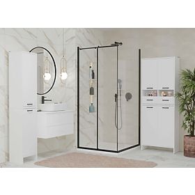 Kupaonski ormarić NINA 1K BIJELA 1 Košara za rublje Regal Stupac za kupaonicu