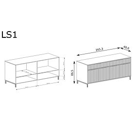 LINKaSTYLE komoda LS1 kašmir