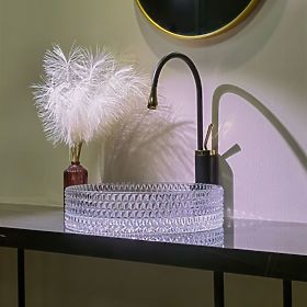 Namještajni umivaonik Rea Cristal Transparent 39, Rea