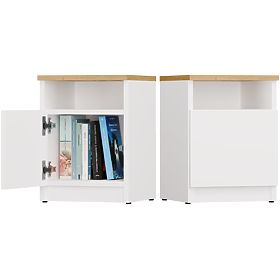 Noćni ormarić GALAX 30/1D BIJELA-ARTISAN