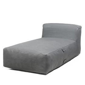 Otomanska za vrtni kutni set Vacuum s navlakom, siva