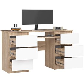 PISAĆI STOL A-11 CLP 6SZ PK SONOMA / BIJELA