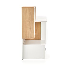 Pisaći stol GROSSO - zlatni hrast / bijela, Halmar