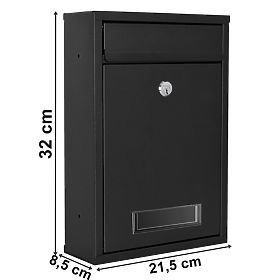 Poštanski sandučić za pisma Gustav crni