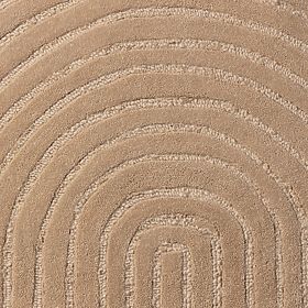 Pravokutni tepih Isla, lukovi, tuftan, vuneni, tamno bež, Veličina tepiha: 190x290, lectus