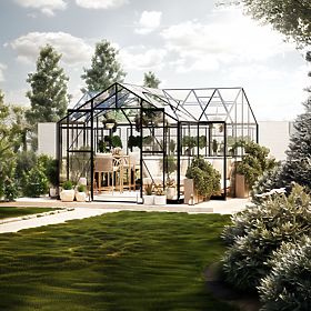 Produžni modul za vrtni staklenik Royal Green Standard, 4,1 m², kaljeno staklo 4 mm, aluminij