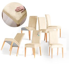 RESTILO navlaka za kauč SENTO boja svijetlo bež glatki klasični stil