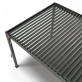 Samostojeća vrtna pergola Antilla od aluminija, 6x3 m, bioklimatska, pokretne lamele, antracit