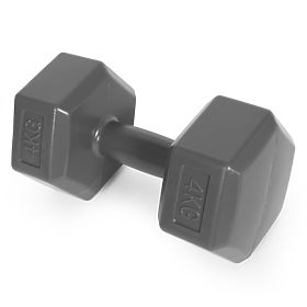 Šesterokutne bučice set 2x4 kg utega za vježbanje fitness sive ModernHome