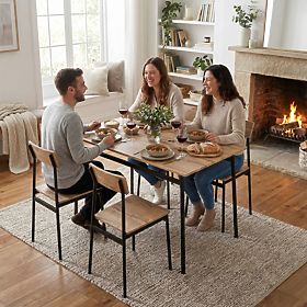 Set namještaja za blagovaonicu kuhinjski stol + 4 stolice MALMO ModernHome