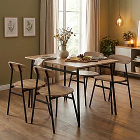 Set namještaja za blagovaonicu kuhinjski stol + 4 stolice OSLO ModernHome