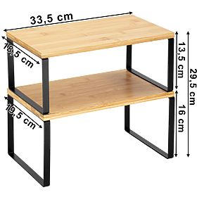 Set od 2 bambusove police GINGER, Halmar