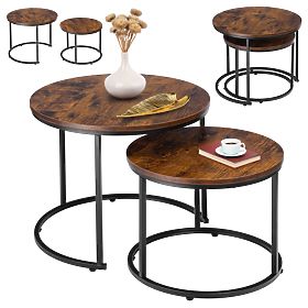 Set od dva Galen Small Rustic loft stolića
