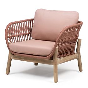 Set vrtnog namještaja Fiorentino izgled tikovine, pletenje, svijetlo akacijevo drvo FSC, terakota, z