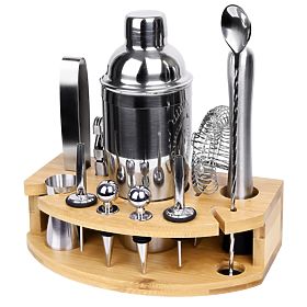 Set za barmene CHESTER kromirani 12 dijelova