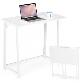 Sklopivi računalni stol 80x45 cm stol za prijenosno računalo bijeli ModernHome, MODERNHOME