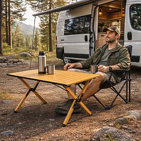 Sklopivi turistički stol 90x60 cm kamping s torbom MultiGarden, MultiGarden