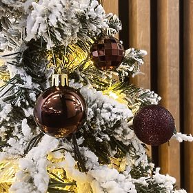 SMEĐE BOŽIĆNE KUGLICE 34 KOM SYSD1688-038, Tutumi