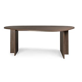 Stol s nepravilnom pločom Zeva 200 cm, Orah lincoln