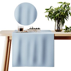 Stolnjak CLEAR boja mornarsko plava s tiskanim motivom boho 40x140 ameliahome