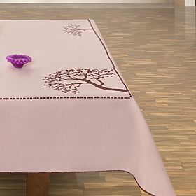 Stolnjak OLD COLLECTIONS bež boja s izvezenim biljnim motivom 30x45 decor tephani