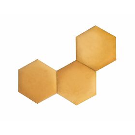 Tapecirani panel Hexagon - gorušičasta