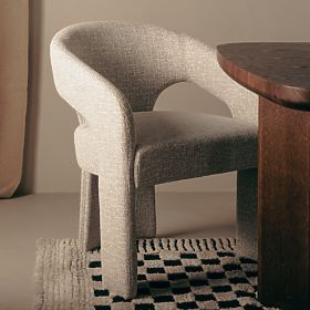 Tapecirana stolica Nuria bež-krem, lectus