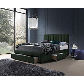 Tapecirani krevet 160x200 LUSIA - Tamno zeleni, Halmar