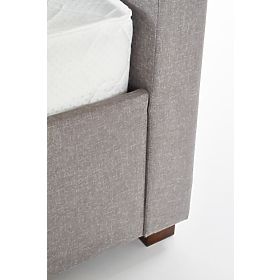 MODENA 140 cm tapecirani krevet s ladicama, pepeljastosiv, Halmar