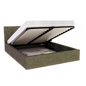 Tapecirani krevet TULSA 120 x 200 cm - Maslinasto zelena