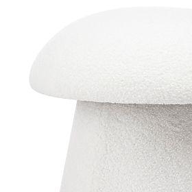 Tapecirani puf Cap, bijeli, boucle, obli oblici