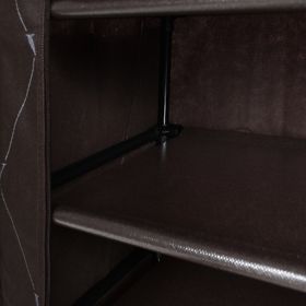 Tekstilni ormarić za obuću Vitto - smeđi