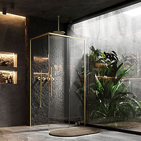 Tuš kabina SOLAR ZLATNI Četkani 120x90, Rea