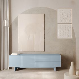 TV ormarić Glim, plava dimljena, sjajna