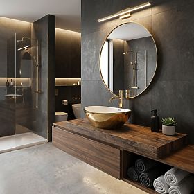 Umivaonik za ploču Rea Sofia Gold / White