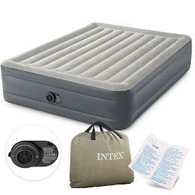 Veliki napuhani madrac 203x152 cm s ugrađenom pumpom INTEX 64126, INTEX