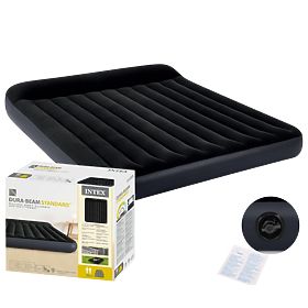 Veliki napuhavajući madrac za dvoje 203x183x25 cm krevet s naslonom INTEX 64144