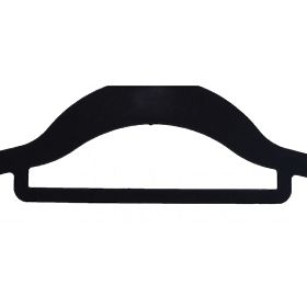 Velur vješalica Maxi set 10 kom - crna