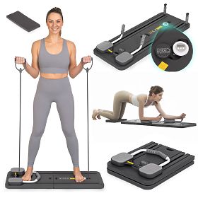 Višenamjenska sklopiva ploča za pilates reformer s LCD zaslonom i ekspanderima ModernHome
